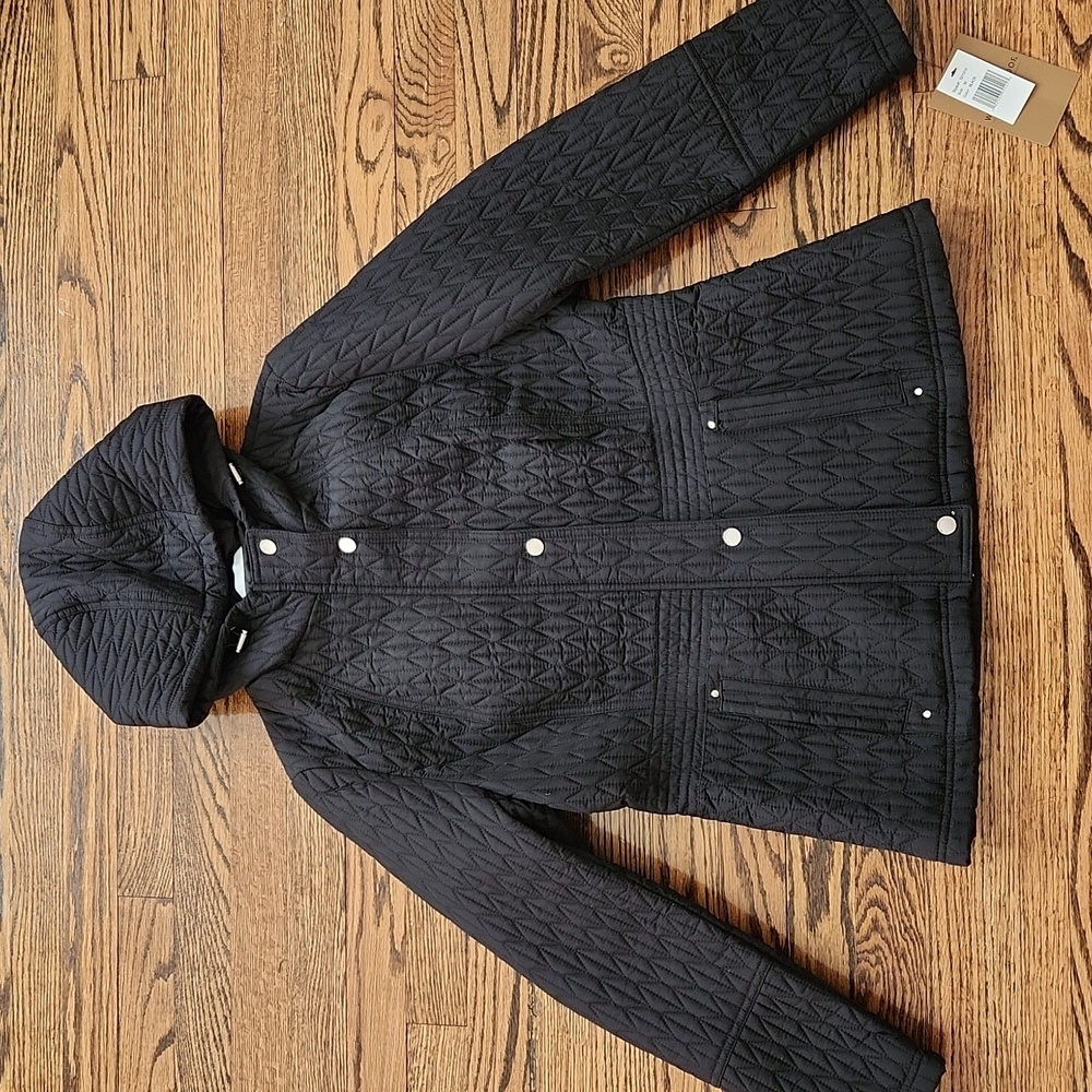Weatherproof Quilted Black Jacket Size Medium